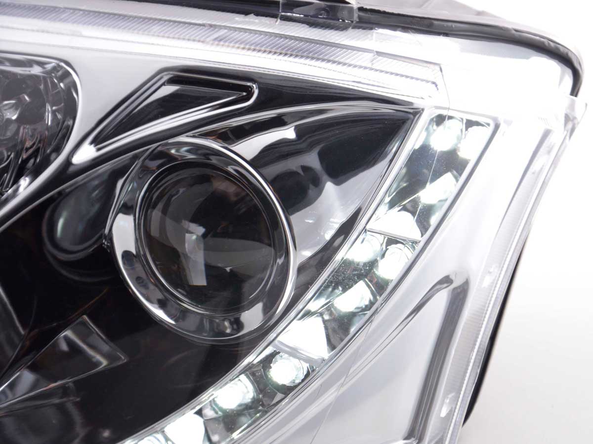 Scheinwerfer Set Daylight LED Tagfahrlicht Audi TT Typ 8N 99-05 chrom Scheinwerfer Set Daylight LED Tagfahrlicht Audi TT Typ 8N 99-05 chrom